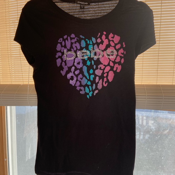 2 Bebe pink and black logo T shirts - Picture 2 of 10